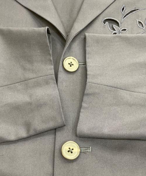 Y's for men（ワイズフォーメン）Y's for men (ワイズフォーメン) フラワーカットワークウールテーラードジャケット ネイビー サイズ:Sの古着・服飾アイテム