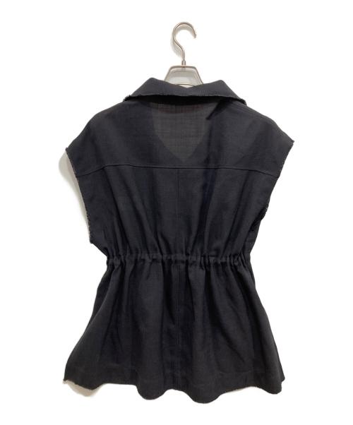 BABYLONE（バビロン）BABYLONE (バビロン) リネンライクミリタリージレ ブラック サイズ:Fの古着・服飾アイテム