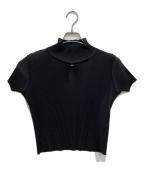 kotohayokozawaコトハヨコザワ）の古着「HIGHNECK TINY TOP」｜ブラック