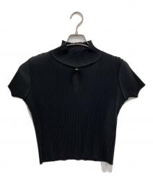 kotohayokozawa（コトハヨコザワ）の古着「HIGHNECK TINY TOP」｜ブラック