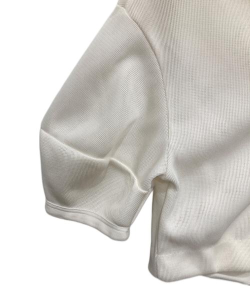Adam et Rope（アダム エ ロペ）Adam et Rope (アダム エ ロペ) メッシュダンボールカーディガン ホワイト サイズ:Fの古着・服飾アイテム