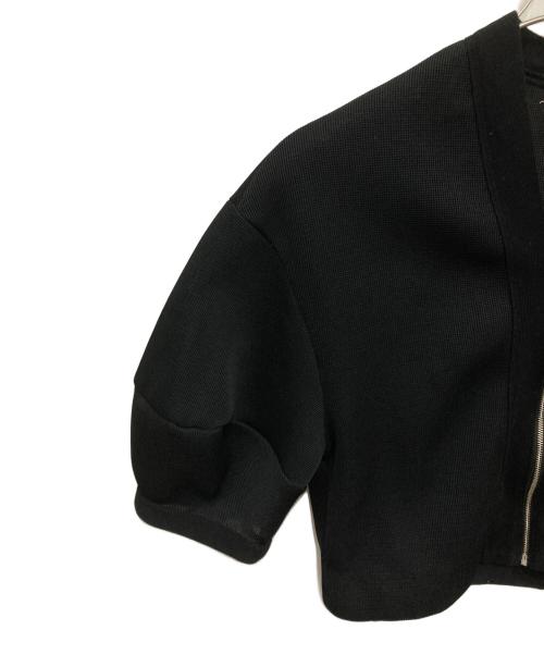 Adam et Rope（アダム エ ロペ）Adam et Rope (アダム エ ロペ) ッシュダンボールカーディガン ブラック サイズ:Fの古着・服飾アイテム