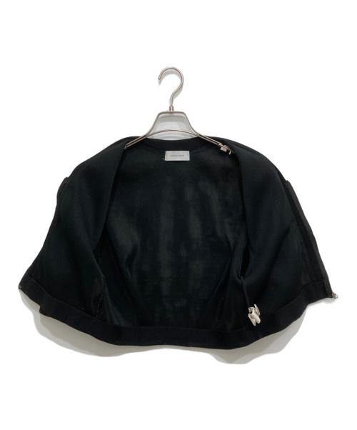 Adam et Rope（アダム エ ロペ）Adam et Rope (アダム エ ロペ) ッシュダンボールカーディガン ブラック サイズ:Fの古着・服飾アイテム