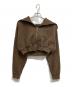 ENTIRE STUDIOS（エンタイアスタジオ）の古着「CROPPED FULL ZIP」｜ブラウン