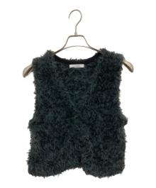 TORRAZZO DONNA（トラッゾドンナ）の古着「ファンシーヤーンニットビスチェ」｜グレー