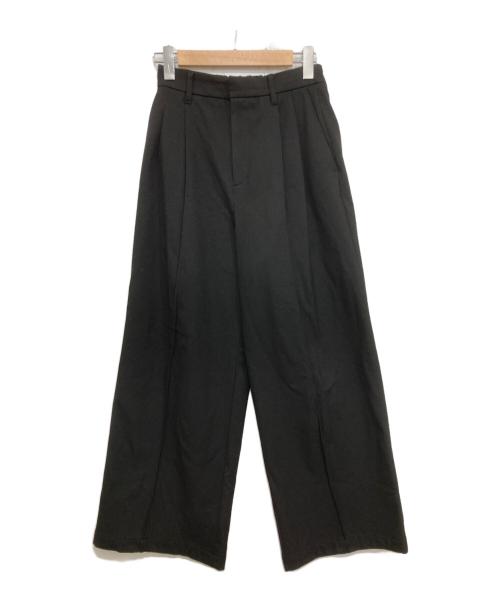 DRESSLAVE（ドレスレイブ）DRESSLAVE (ドレスレイブ) 2タックワイドスラックス/back brush 2tuck trousers ブラック サイズ:36の古着・服飾アイテム