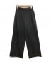 DRESSLAVE（ドレスレイブ）の古着「2タックワイドスラックス/back brush 2tuck trousers」｜ブラック