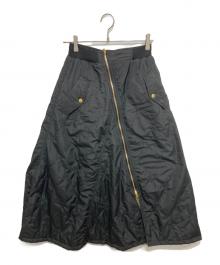Risley×B'2nd（リズレー×ビーセカンド）の古着「別注アシメリバーシブルスカート」｜カーキ