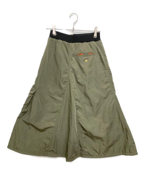 Risley（リズレー）RISLEY (リズレー) B'2nd (ビーセカンド) 別注アシメリバーシブルスカート カーキ サイズ:FREEの古着・服飾アイテム