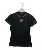 FENDI JEANSフェンディ ジーンズ）の古着「ロゴTシャツ」｜ブラック
