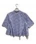 mizuiro-ind (ミズイロインド) print flare short shirts ホワイト×ブルー サイズ:表記なし：8000円