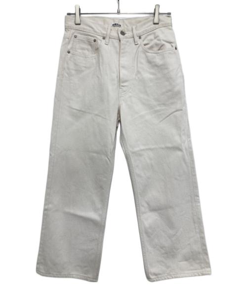 AURALEE（オーラリー）AURALEE (オーラリー) HARD TWIST DENIM 5P PANTS ホワイト サイズ:28の古着・服飾アイテム