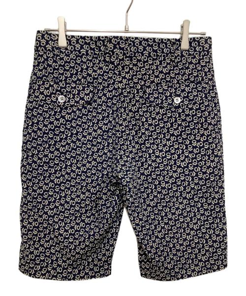 COMME des GARCONS HOMME（コムデギャルソン オム）COMME des GARCONS HOMME (コムデギャルソン オム) フラワープリントハーフパンツ ネイビー サイズ:XSの古着・服飾アイテム