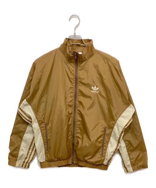adidas（アディダス）adidas (アディダス) ナイロントラックジャケット ブラウン サイズ:Mの古着・服飾アイテム