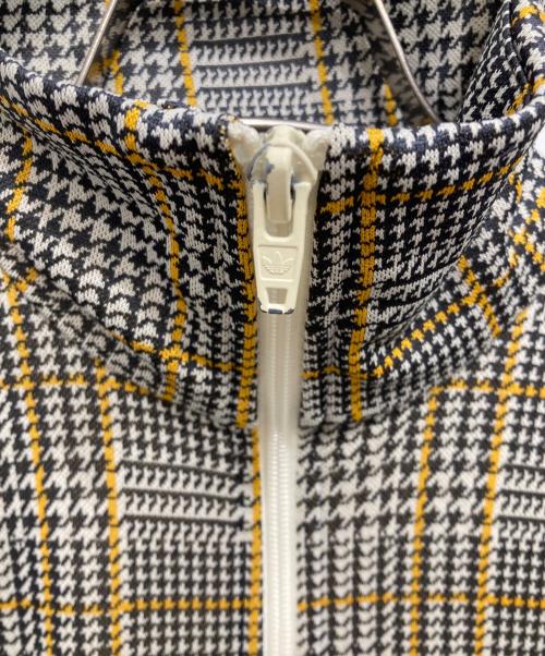 adidas（アディダス）adidas (アディダス) 千鳥柄トラックジャケット ブラック×ベージュ サイズ:Sの古着・服飾アイテム