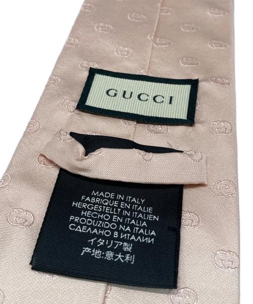 GUCCI（グッチ）GUCCI (グッチ) GG柄ネクタイ ピンク サイズ:不明の古着・服飾アイテム