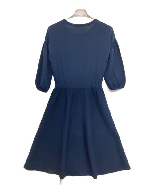 BLUE LABEL CRESTBRIDGE（ブルーレーベルクレストブリッジ）BLUE LABEL CRESTBRIDGE (ブルーレーベルクレストブリッジ) ニットワンピース ネイビー サイズ:38の古着・服飾アイテム