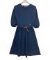 BLUE LABEL CRESTBRIDGE（ブルーレーベルクレストブリッジ）の古着「ニットワンピース」｜ネイビー