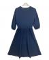 BLUE LABEL CRESTBRIDGE (ブルーレーベルクレストブリッジ) ニットワンピース ネイビー サイズ:38：4000円