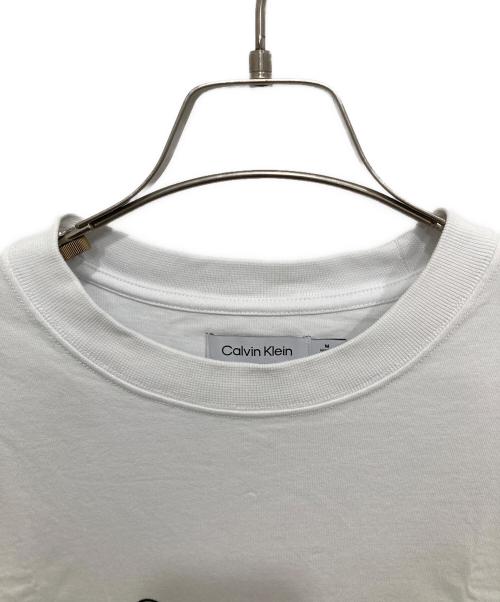 Calvin Klein（カルバンクライン）Calvin Klein (カルバンクライン) スタンダードロゴ リラックス クルーネックTシャツ ホワイト サイズ:Mの古着・服飾アイテム