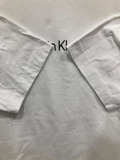 Calvin Klein（カルバンクライン）Calvin Klein (カルバンクライン) スタンダードロゴ リラックス クルーネックTシャツ ホワイト サイズ:Mの古着・服飾アイテム