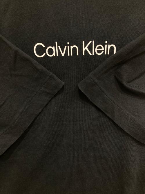 Calvin Klein（カルバンクライン）Calvin Klein (カルバンクライン) スタンダードロゴ リラックス クルーネックTシャツ ブラック サイズ:Mの古着・服飾アイテム