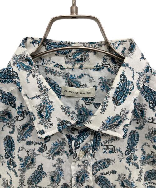 ETRO（エトロ）ETRO (エトロ) ペイズリー柄半袖シャツ ブルー サイズ:XLの古着・服飾アイテム