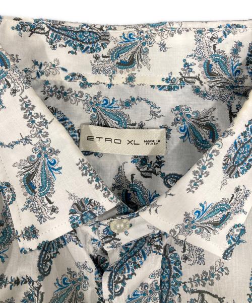 ETRO（エトロ）ETRO (エトロ) ペイズリー柄半袖シャツ ブルー サイズ:XLの古着・服飾アイテム
