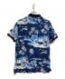 POLO RALPH LAUREN (ポロ・ラルフローレン) アロハ柄ポロシャツ ブルー サイズ:L：6000円