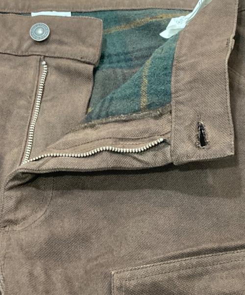 SKY HIGH FARM WORKWEAR（スカイハイファームワークウェア）Sky High Farm Workwear (スカイハイファームワークウェア) Flannel Lined Canvas Double Knee Pants ブラウン サイズ:Mの古着・服飾アイテム