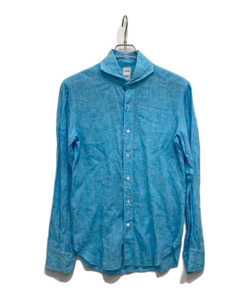 RING JACKET（リングジャケット）RING JACKET (リングジャケット) e'lentoリネンシャツ スカイブルー サイズ:FREEの古着・服飾アイテム