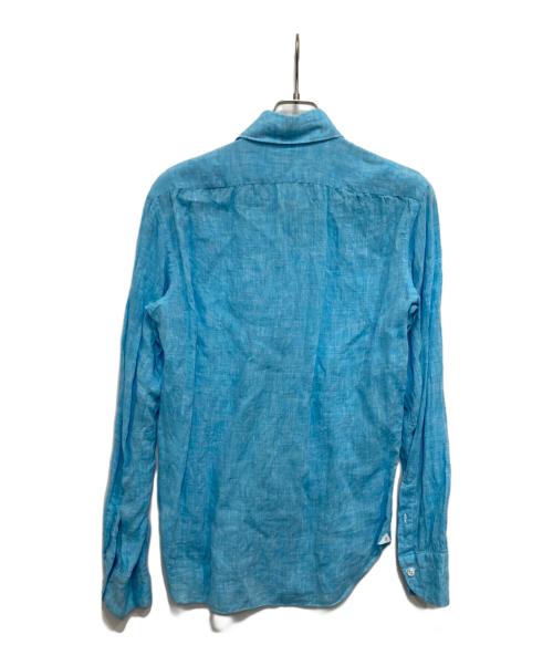 RING JACKET（リングジャケット）RING JACKET (リングジャケット) e'lentoリネンシャツ スカイブルー サイズ:FREEの古着・服飾アイテム