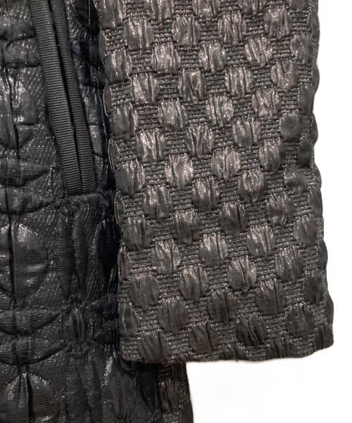 DOLCE & GABBANA（ドルチェ＆ガッバーナ）DOLCE & GABBANA (ドルチェ＆ガッバーナ) エンボスジャガードコート ブラック サイズ:36の古着・服飾アイテム