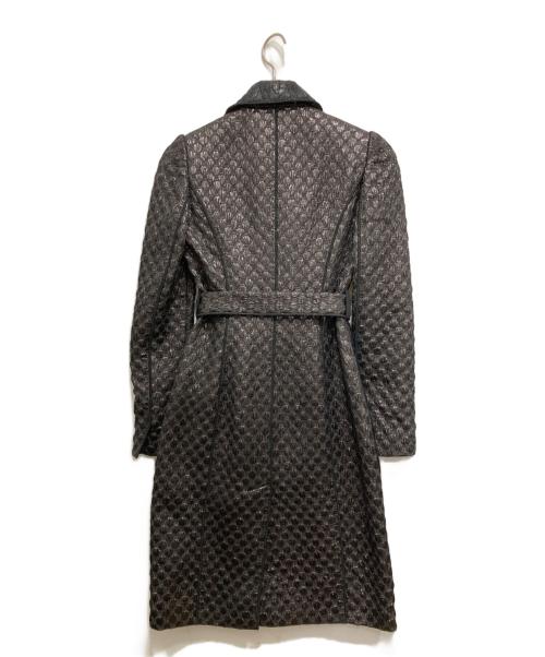 DOLCE & GABBANA（ドルチェ＆ガッバーナ）DOLCE & GABBANA (ドルチェ＆ガッバーナ) エンボスジャガードコート ブラック サイズ:36の古着・服飾アイテム