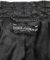 中古・古着 DOLCE & GABBANA (ドルチェ＆ガッバーナ) エンボスジャガードコート ブラック サイズ:36：40000円