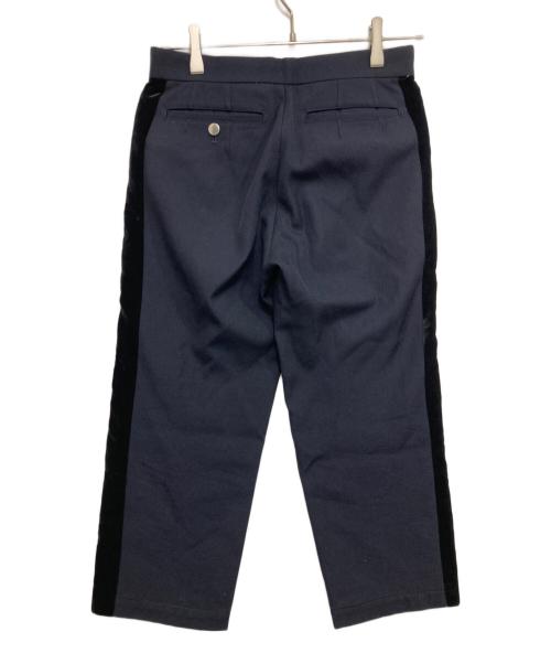 tricot COMME des GARCONS（トリココムデギャルソン）tricot COMME des GARCONS (トリココムデギャルソン) 00’sサイドラインクロップドパンツ ネイビー サイズ:Mの古着・服飾アイテム