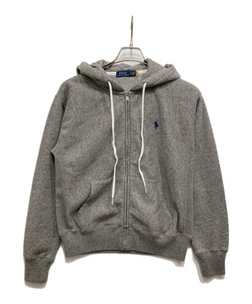 POLO RALPH LAUREN（ポロ・ラルフローレン）POLO RALPH LAUREN (ポロ・ラルフローレン) 裏起毛ジップパーカー グレー サイズ:Sの古着・服飾アイテム
