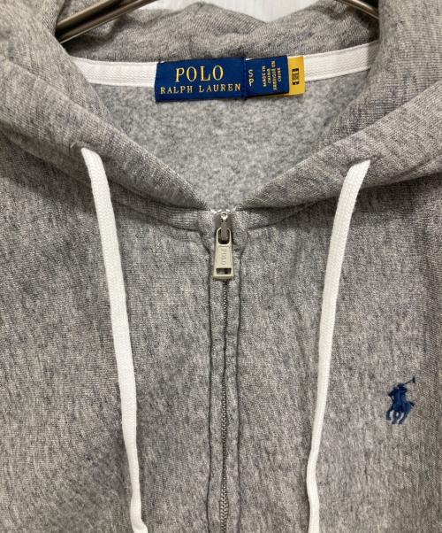 POLO RALPH LAUREN（ポロ・ラルフローレン）POLO RALPH LAUREN (ポロ・ラルフローレン) 裏起毛ジップパーカー グレー サイズ:Sの古着・服飾アイテム