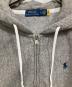 中古・古着 POLO RALPH LAUREN (ポロ・ラルフローレン) 裏起毛ジップパーカー グレー サイズ:S：9000円