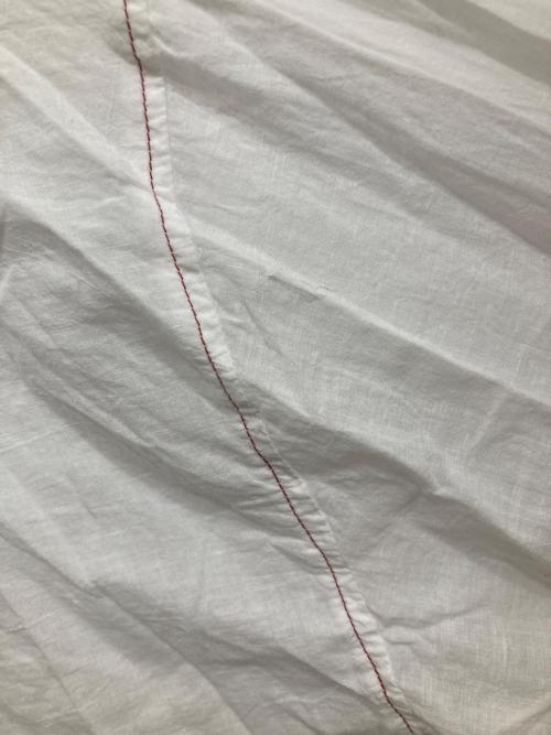 BEARDSLEY（ビアズリー）BEARDSLEY (ビアズリー) 配色ステッチカディシャツ ホワイト サイズ:FREEの古着・服飾アイテム