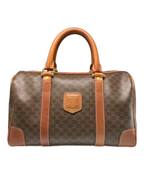 CELINE（セリーヌ）CELINE (セリーヌ) マカダム柄ボストンバッグ ブラウンの古着・服飾アイテム