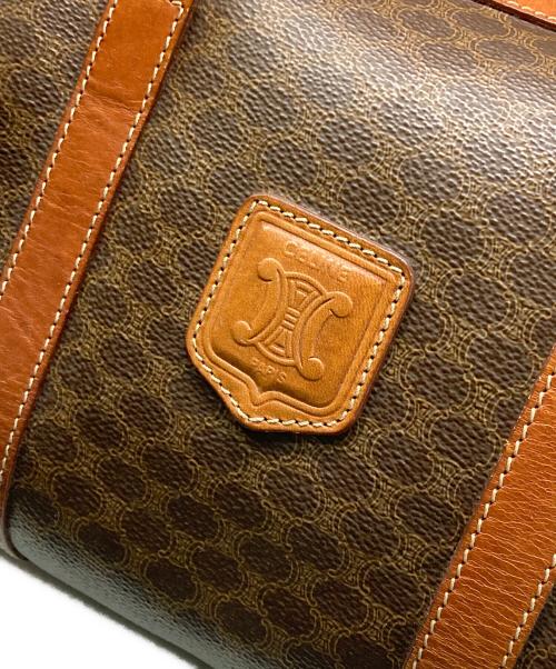 CELINE（セリーヌ）CELINE (セリーヌ) マカダム柄ボストンバッグ ブラウンの古着・服飾アイテム