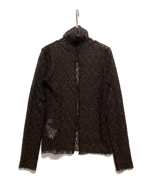 MIESROHE（ミースロエ）MIESROHE (ミースロエ) カットレースタートルトップス ブラウン サイズ:FREEの古着・服飾アイテム