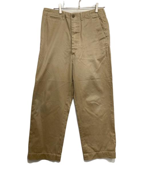 orSlow（オアスロウ）orSlow (オアスロウ) VINTAGE FIT ARMY TROUSERS/チノパン ベージュ サイズ:Lの古着・服飾アイテム