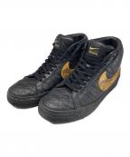 NIKE SB×SUPREMEナイキエスビー×シュプリーム）の古着「Blazer Mid BLACK/ミッドカットスニーカー」｜ブラック