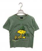 CHANGESチェンジズ）の古着「90’sウッドストックプリントTシャツ」｜カーキ
