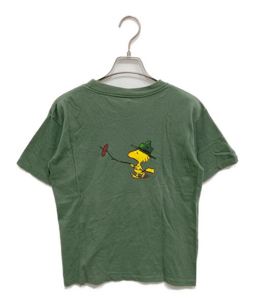 CHANGES（チェンジズ）CHANGES (チェンジズ) 90’sウッドストックプリントTシャツ カーキ サイズ:Lの古着・服飾アイテム
