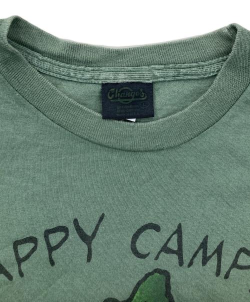 CHANGES（チェンジズ）CHANGES (チェンジズ) 90’sウッドストックプリントTシャツ カーキ サイズ:Lの古着・服飾アイテム