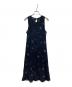 MAX MARA WEEK END LINE (マックスマーラ ウイークエンドライン) 総柄シルクノースリーブワンピース ネイビー サイズ:42：4000円