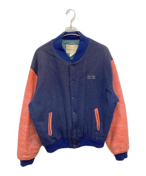 Encore Performance（アンコール・パフォーマンス）Encore Performance (アンコール・パフォーマンス) スタジャン レッド×ネイビー サイズ:XLの古着・服飾アイテム